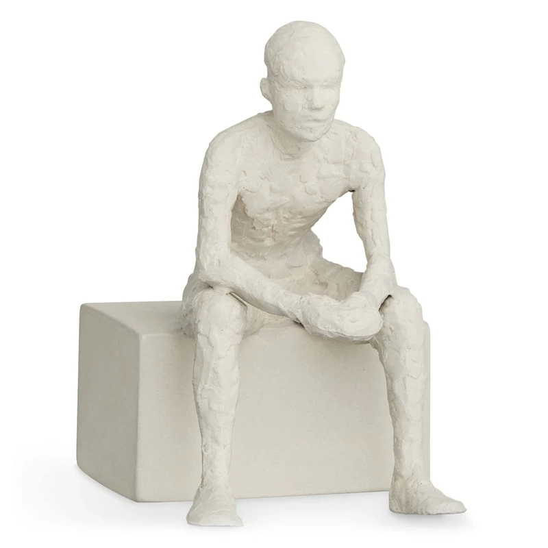 Kähler The Reflective Character Sculptures Height 14 cm Unglazed, White