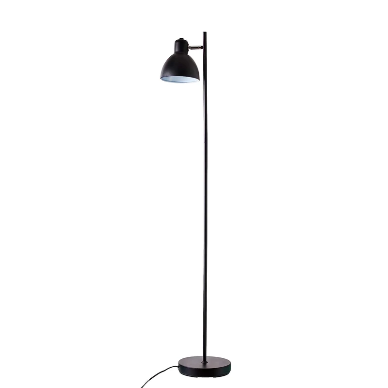 Dyberg Larsen Skagen 1 Floor Lamp, 16 cm Diameter, Matte Black - Image 1