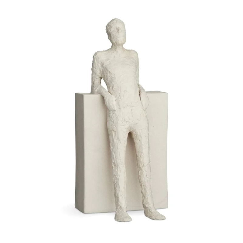 Kähler The Hedonist H22 cm Character Sculptures Unglazed Surface, White