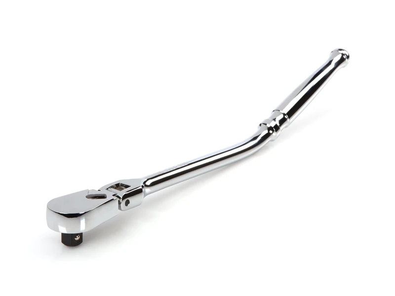 TEKTON 3/8 Inch Drive x 12 Inch Flex Head Bent Handle Long Ratchet | SRH23112