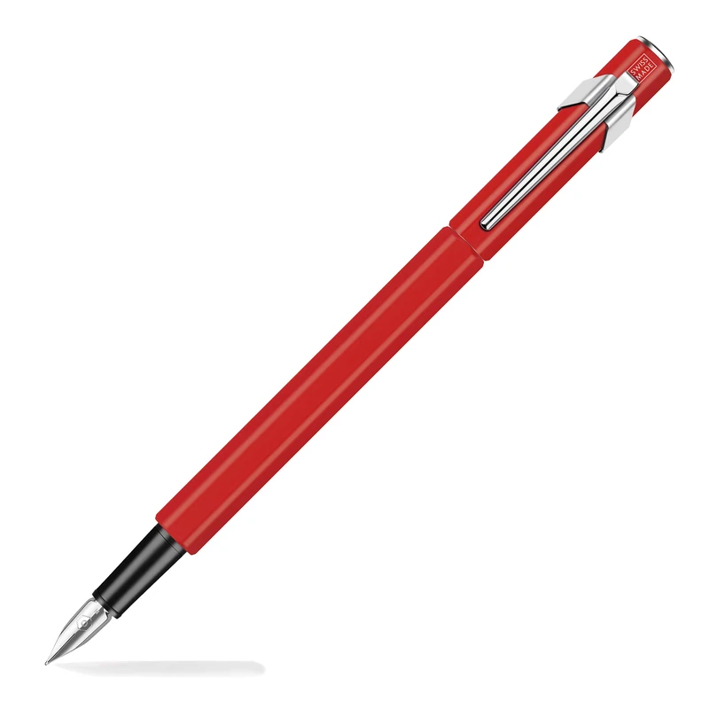 Caran d'Ache Metal Fountain Pen 849 Red Matt Nib EF