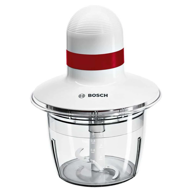 Bosch MMRP1000 electric food chopper 0.8 L 400 W Red Transparent White