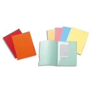 Exacompta - Ref 332006E - Box of 5 Packs of 50 Rigid folders with 2 Flaps Super 210 g/m² - Pastel Colours - PEFC™ Certified folders - Size 24 x 32 cm for A4 Size documents - Light Blue