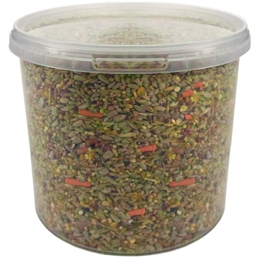 GardenersDream Premium Wild Bird Food | No Mess Garden Birds Feed | Contains Berry Suet Pellets, Sunflower Hearts and Kibbled Peanuts | Enhanced Seed Mixture | High Energy Balanced Recipe (1L Tub)