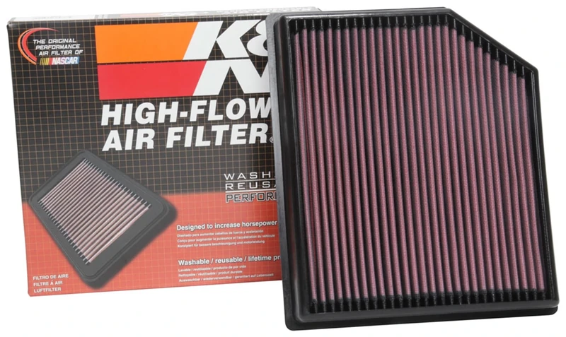 K and N 33-5077 Replacement Filter - Red