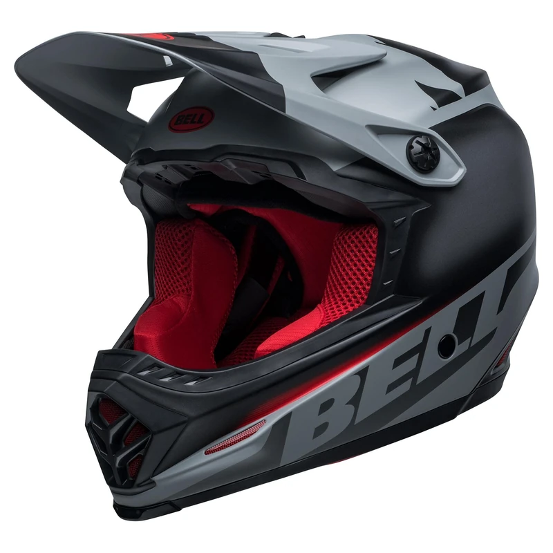 BELL Unisex's 9 Fusion MIPS MTB Full Face Helmet, Matte Black/Grey/Crim, X-Small/51-53 cm