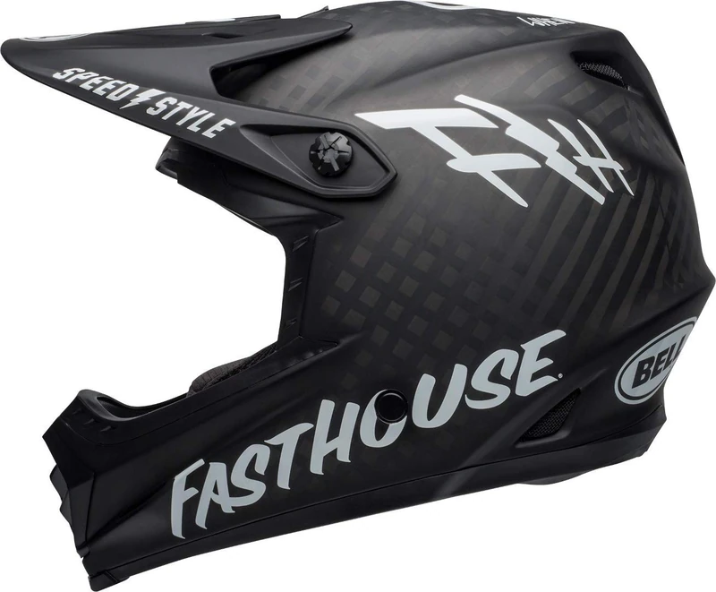 Bell Full-9 MTB Full Face Helmet 2019: Fasthouse Matte Black/White M 55-57cm