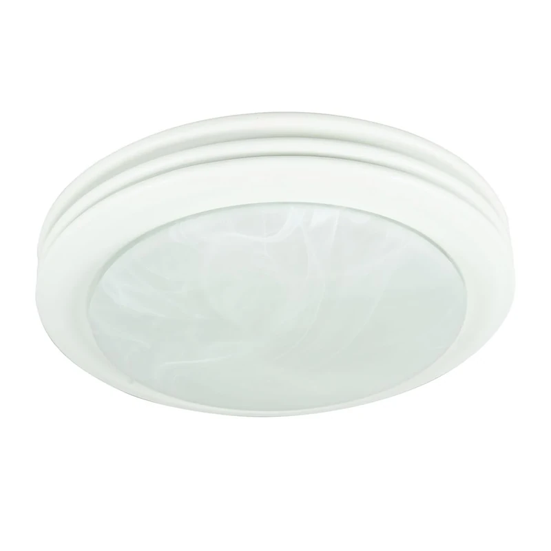 Good Housekeeping Hunter 90052 Saturn Decorative Bathroom Ventilation Fan with Light, Satin White - Image 1
