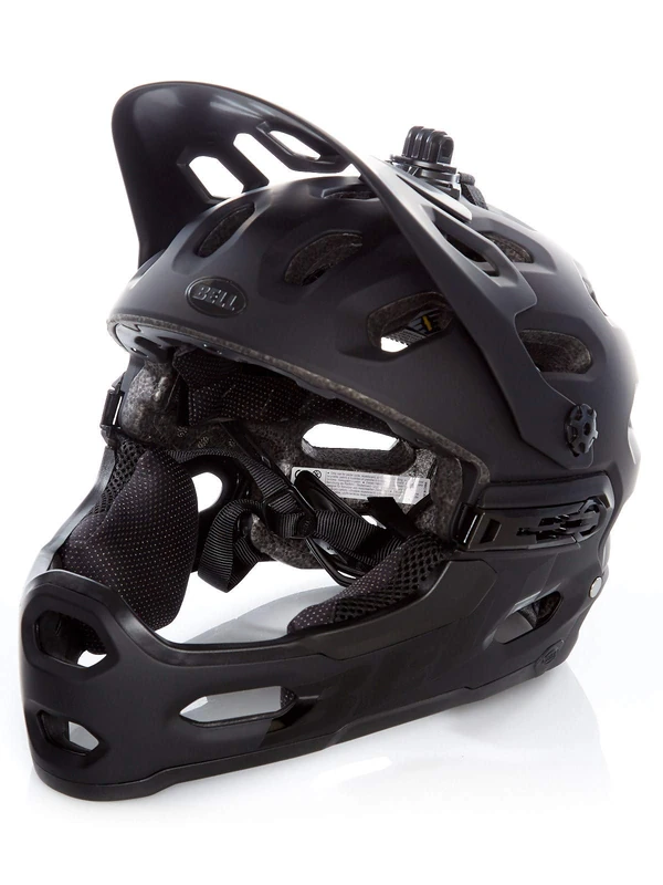BELL Unisex's Super 3R MIPS MTB Helmet, Matte Black, Medium/55-59 cm