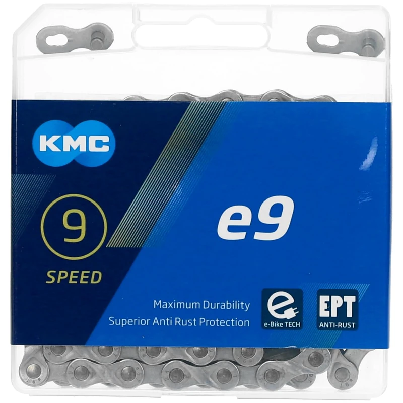 KMC Unisex Kmc E9 Ept Chain, Dark Silver, 136 Link UK