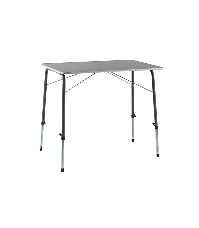 Vango Birch Folding Table with Adjustable Height, Indoor & Outdoor, Portable, Lightweight, Travel and Dining Table, Picnic, Camping, L80 x W60 x H69 cm