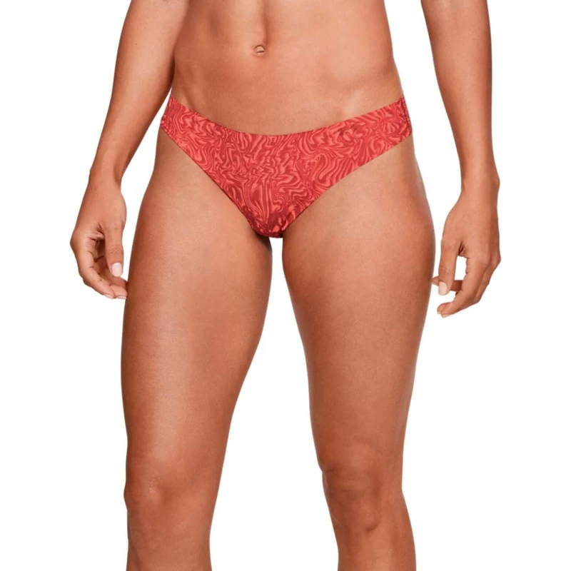 Under Armour Women PS Thong 3Pack Print Boxer Jock - Fractal Pink/Peach Plasma/Fractal Pink (692), X-Small