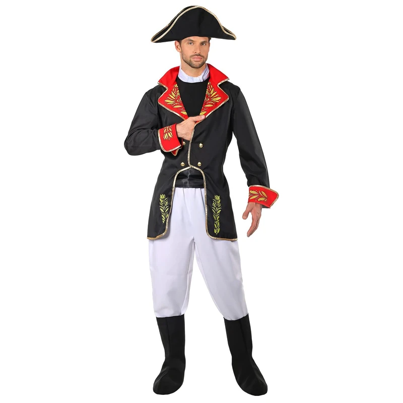 W WIDMANN MILANO Party Fashion - Napoleon Costume for Men, French, 18th Century, 19th Century, Historical Uniforms, Carnival, Theme Parties, Size XL