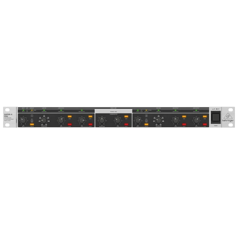Behringer SUPER-X PRO CX2310 Professional High-Precision Stereo 2-Way/Mono 3-Way Crossover with Subwoofer Output