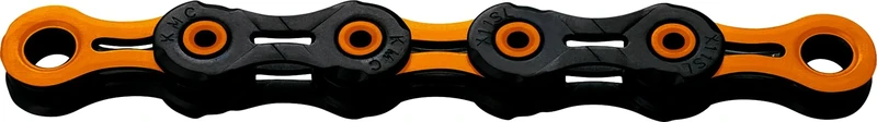 KMC Unisex's Black/Orange DLC 11 Chain, 1/2” x 11/128”