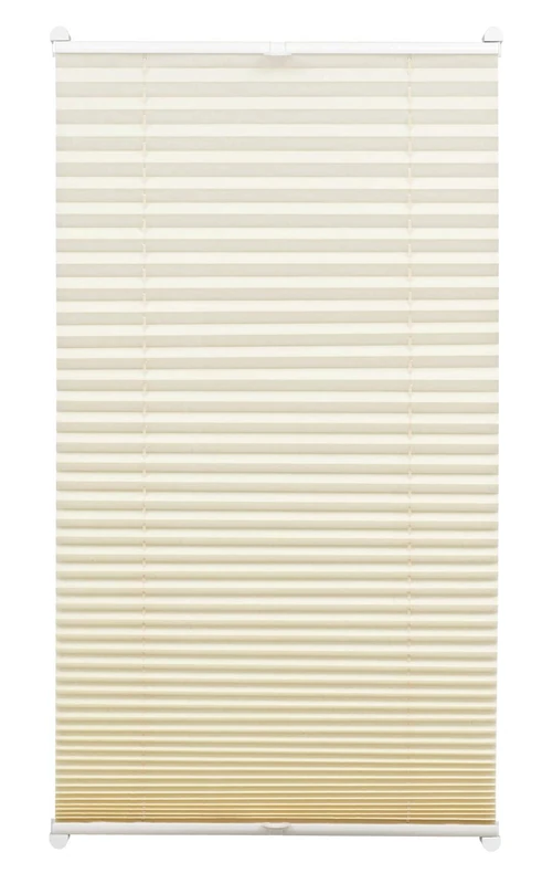 Gardinia EASYFIX Pleated Blind with 2 Operating Rails Ivory 65 x 130, Fabric 100% Polyester - Image 1