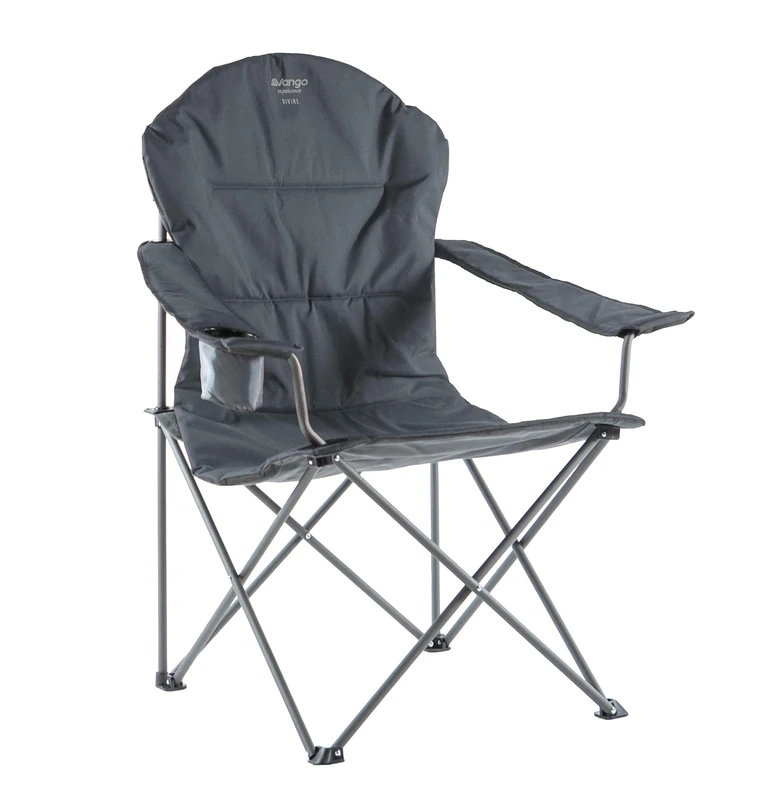 Vango Divine Padded Outdoor Camping Folding Chair with Drink Holder, Armrest, Perfect for Camping, Fishing, Picnic, Garden with Carry Bag - Image 1