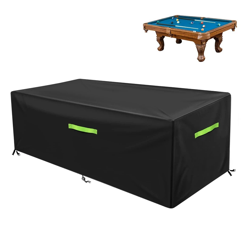 GEMITTO 7/8/9 ft Pool Table Cover, Heavy Duty Waterproof Billiard Cover Polyester Fabric for Snooker Billiard Table 260x135x82cm