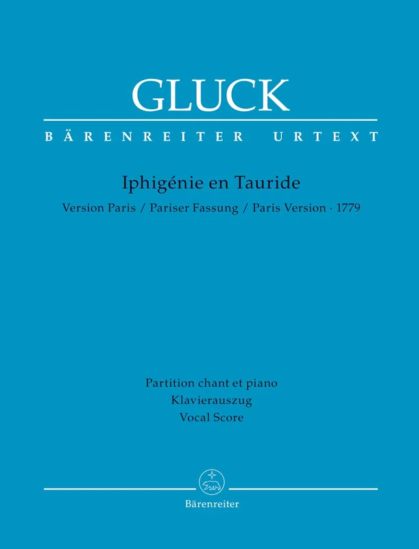 Iphigénie en Tauride (Paris version 1779) (Vocal Score)