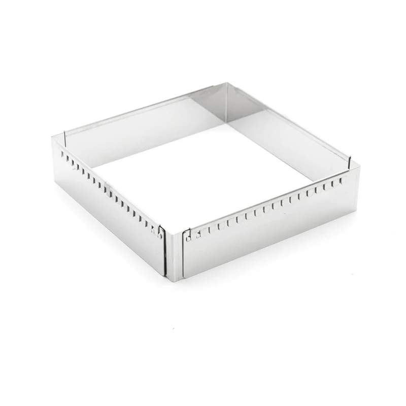 DE BUYER 3013.20 Stainless Steel Frame Extendible 20 x 20 x 5 to 37 x 37 cm