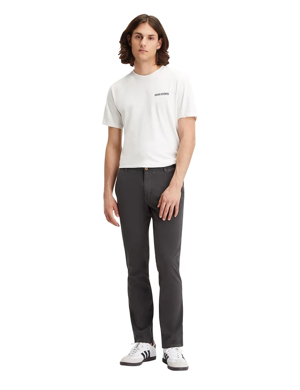 Dockers Men's Smart 360 Flex Alpha Skinny Trouser, Steelhead, 30W 30L UK