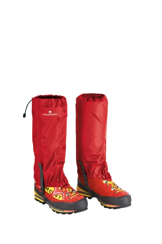 Ferrino 77313HRR.1SIZ Heavy Duty Cervino Gaiters (Set), Red, Adults Unisex, One Size - Image 1