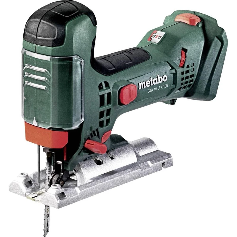 Metabo 601002890 Battery Jigsaw STA 18 LTX 100 (Saw Without Battery, Swivel Range - 45 / + 45°, Softgrip Surface, Saw Blade Change Tool-Free)