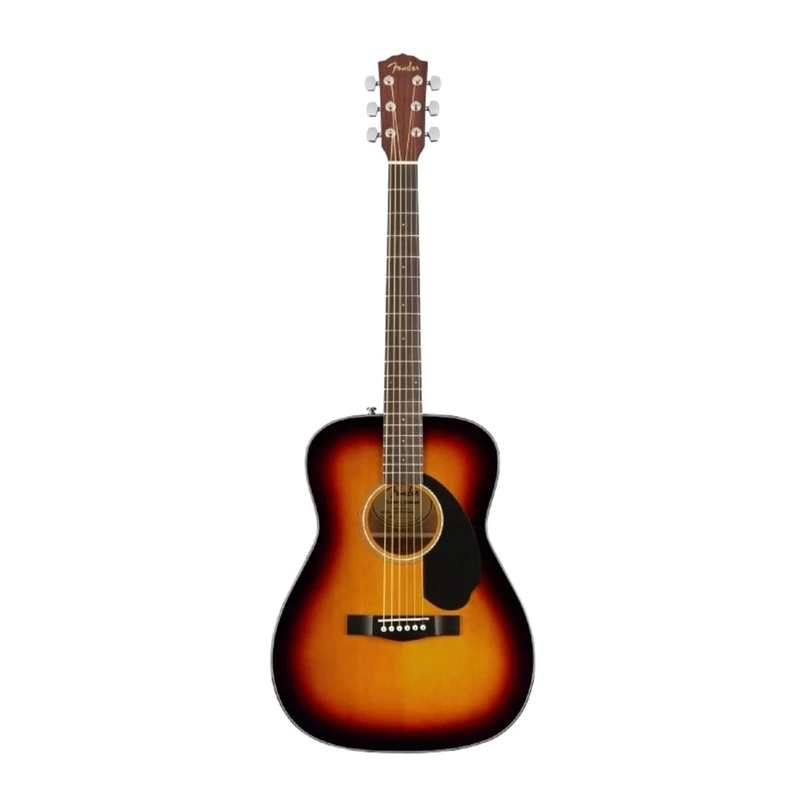 Fender CC-60S Concert Acoustic Guitar, Walnut Fingerboard, Sunburst, Comes with Free Virtual Lessons