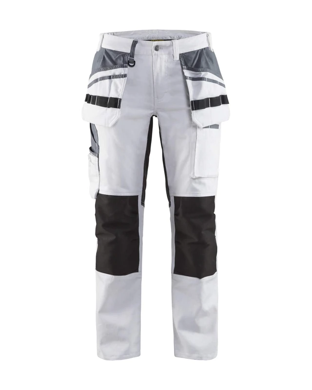BLÅKLÄDER Ladies Painter Trousers Stretch 4R White/Black