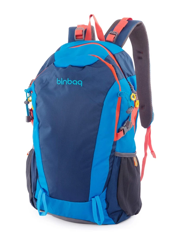 Blnbag S2 - Lightweight Bicycle Backpack, Sports Backpack, Travel Backpack for Camping + Hiking, Backpack Leisure Backpack with 2 Main Compartments, Unisex, 15 Liters, Ocean Blue