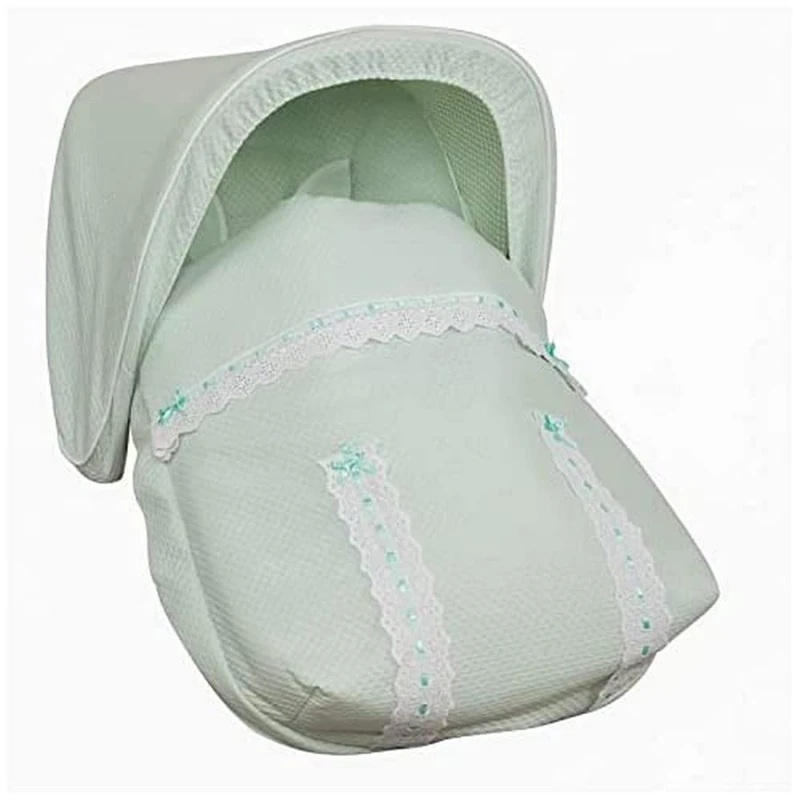 Babyline Classic Green Agua Baby Carrier Sleeping Bag with Hood and Harness Cover, Universal - Image 1