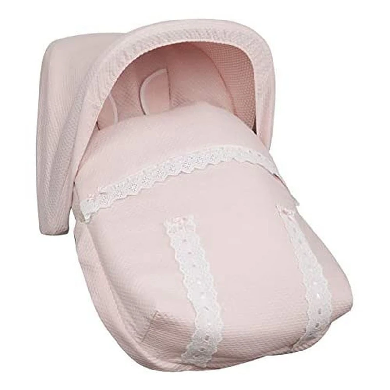 Babyline Classic Baby Carrier Bag Pink – Baby Carrier with Hood and Harness Cover, Universal