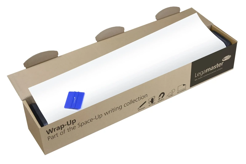 Legamaster Wrap-Up Whiteboard Foil - static self-adhesive - white - 101x1200cm - wipeable and rewritable - magnetic - PVC-free made of polypropylene