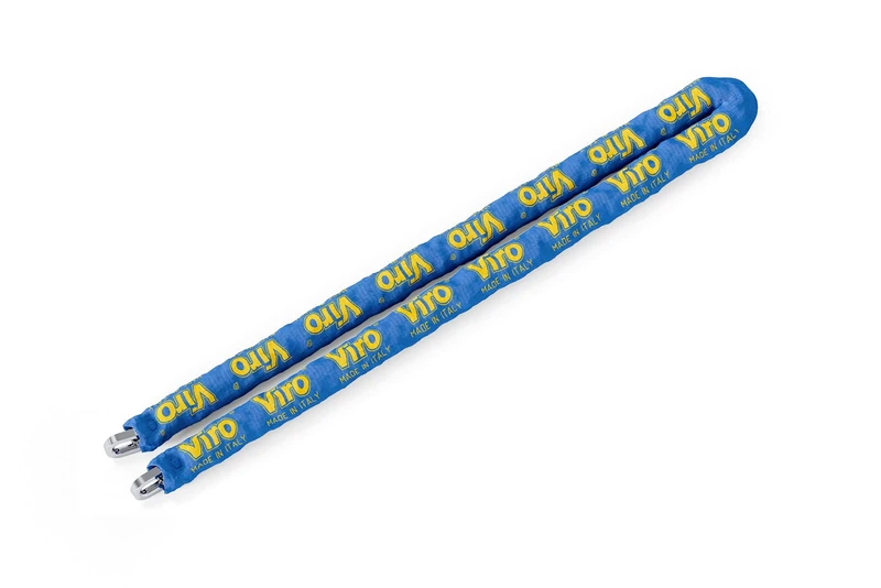 Viro 333.10.200 Semi-Circular Section Chain, Coated with Sheath, Blue, Made in Italy, 10 mm x 200 cm
