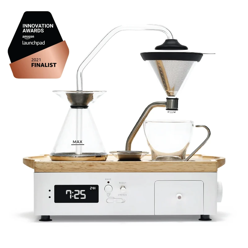 Joy Resolve Barisieur Coffee & Tea Alarm Clock (White) - Image 1
