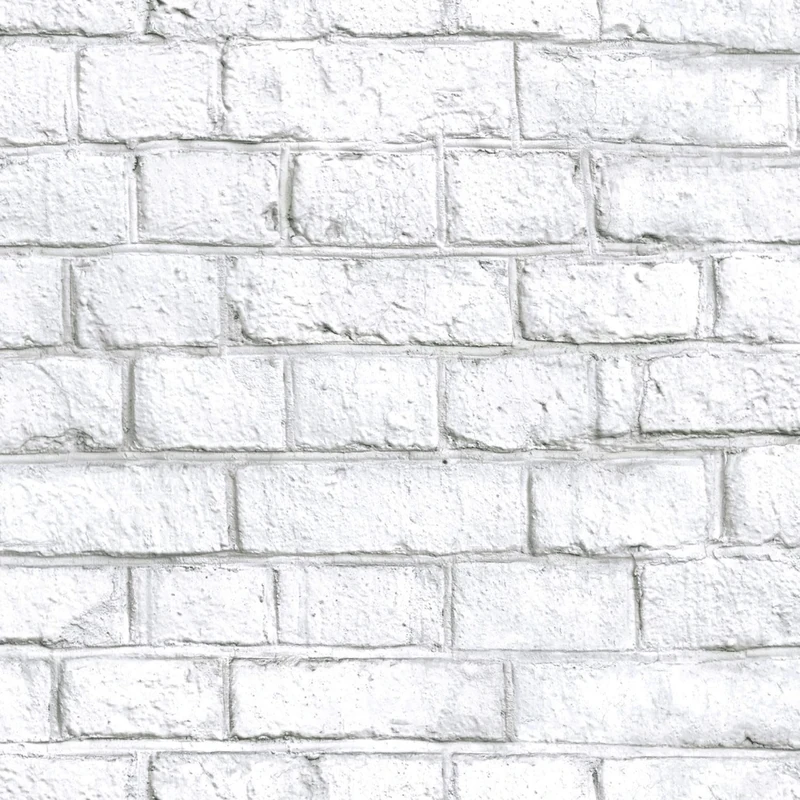 RoomMates Self-Adhesive White Brick Wallpaper - White Brick