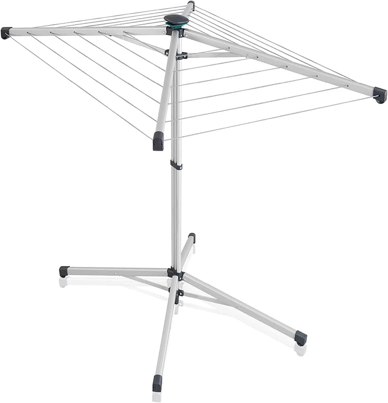 Leifheit Umbrella Stand Dryer LinoPop-Up 140 umbrella clothesline, -standing outdoor clothesline for gardens and campsites, outdoor washing line
