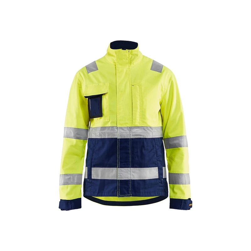 Blaklader 490318113389XL Women's Jacket, High Vis Yellow/Navy, Size XL