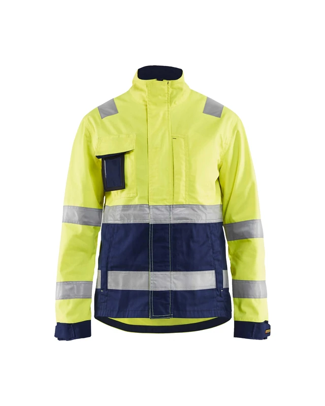 Blaklader 490318113389XXXL Women's Jacket, High Vis Yellow/Navy, Size XXXL
