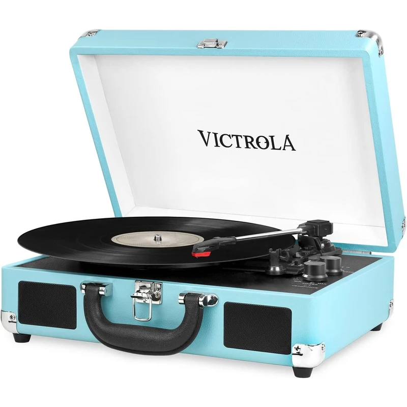 Victrola Journey Portable Bluetooth Record Player - Turquoise