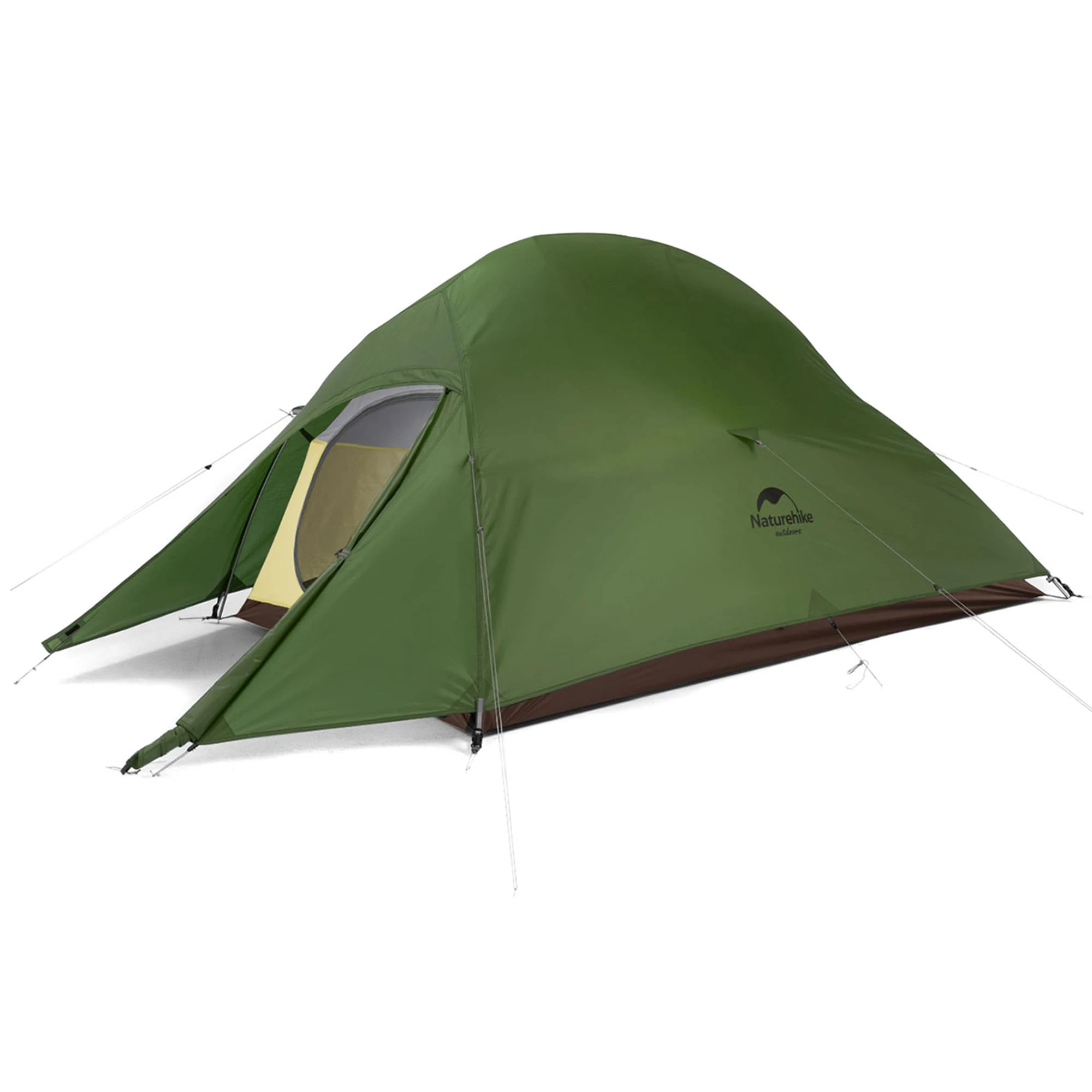 Naturehike Cloud-Up 2 Upgrade Camping Tent 2 Person 3-4 Season Lightweight Backpacking Tent (Forest Green 20D)