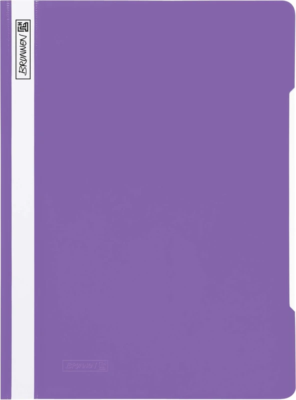 Baier & Schneider Brunnen 102010968 File Folder Polypropylene for A4 Plastic Pack of 25 Purple