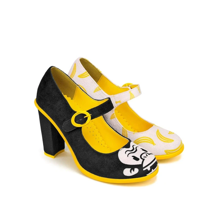 Hot Chocolate Design Chocolaticas High Heels Monkey Business Women's Mary Jane Pump Multicoloured HCD 40