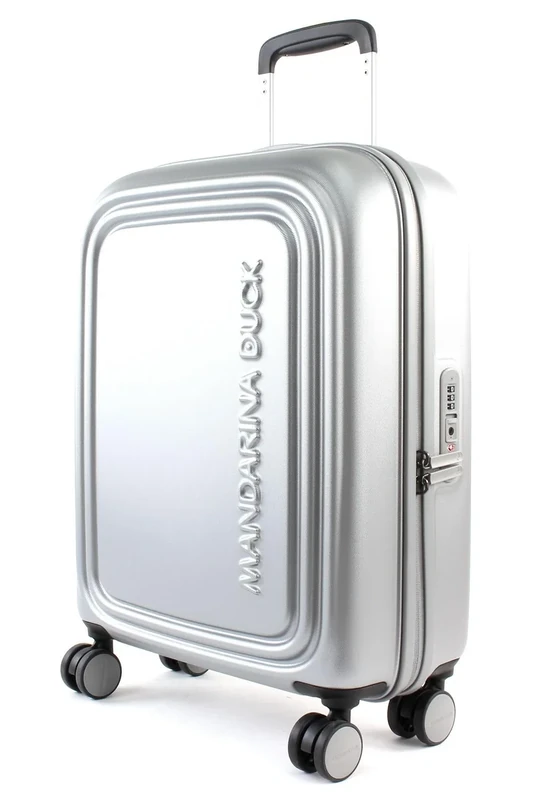 Mandarina Duck Unisex Logoduck + Trolley Cabin P10SZV54 Trolley, SILVER, 40x55x20(LxHxW)