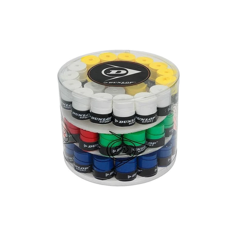 DUNLOP Tour Dry Padel Overgrip, Multicolour (60-pack)