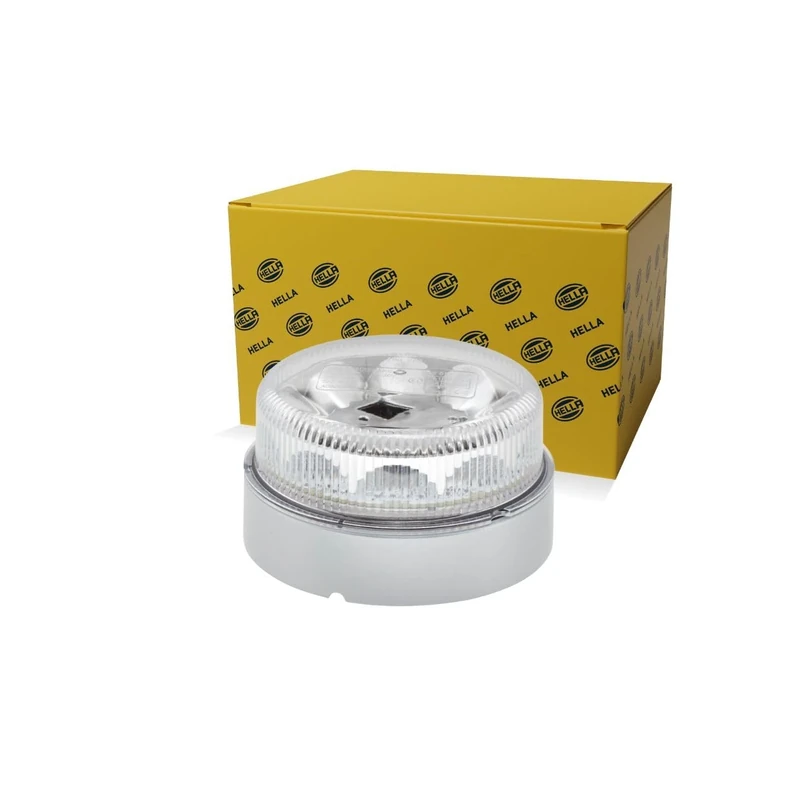 HELLA 2XD 012 980-001 LED-Strobe-type Beacon - K-LED Blizzard - 12/24V - Yellow - mounting/Bolted - Cable: 150mm - Plug: Flachstecker