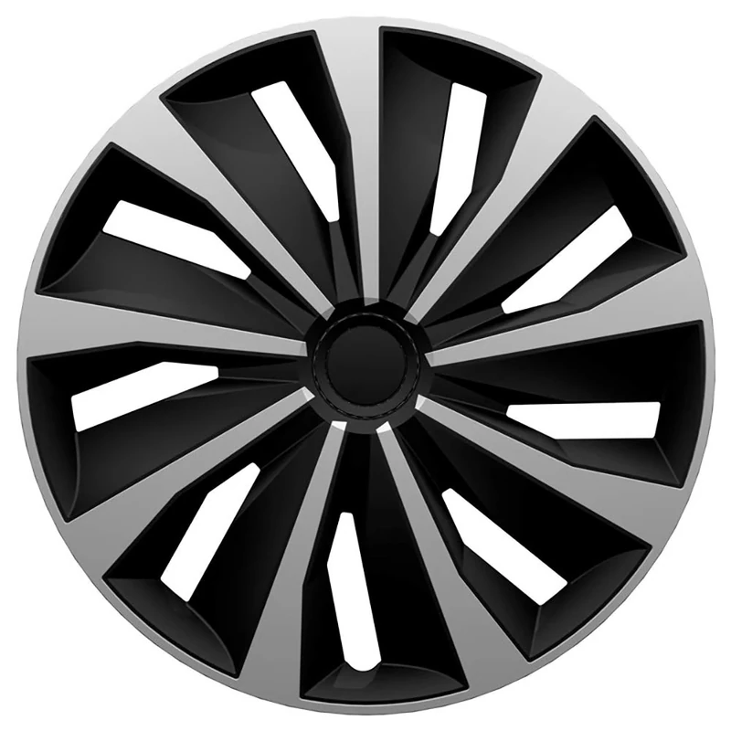 AutoStyle Set wheel covers Grip 15-inch silver/black