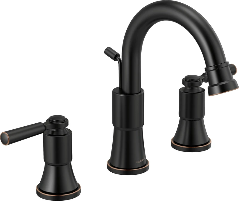 Peerless P3523LF-OB Westchester Widespread Bathroom Faucet Two Handle, Oil Bronze - Image 1