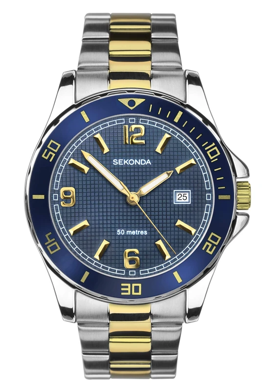Sekonda Mens Analogue Classic Quartz Watch with Stainless Steel Strap 1591.27