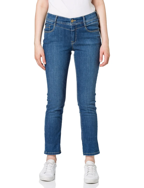 Atelier GARDEUR Women's Zuri108 Wondershape Slim Jeans, Blue (Dark Stone 168), W36 (Manufacturer Size: 36L)